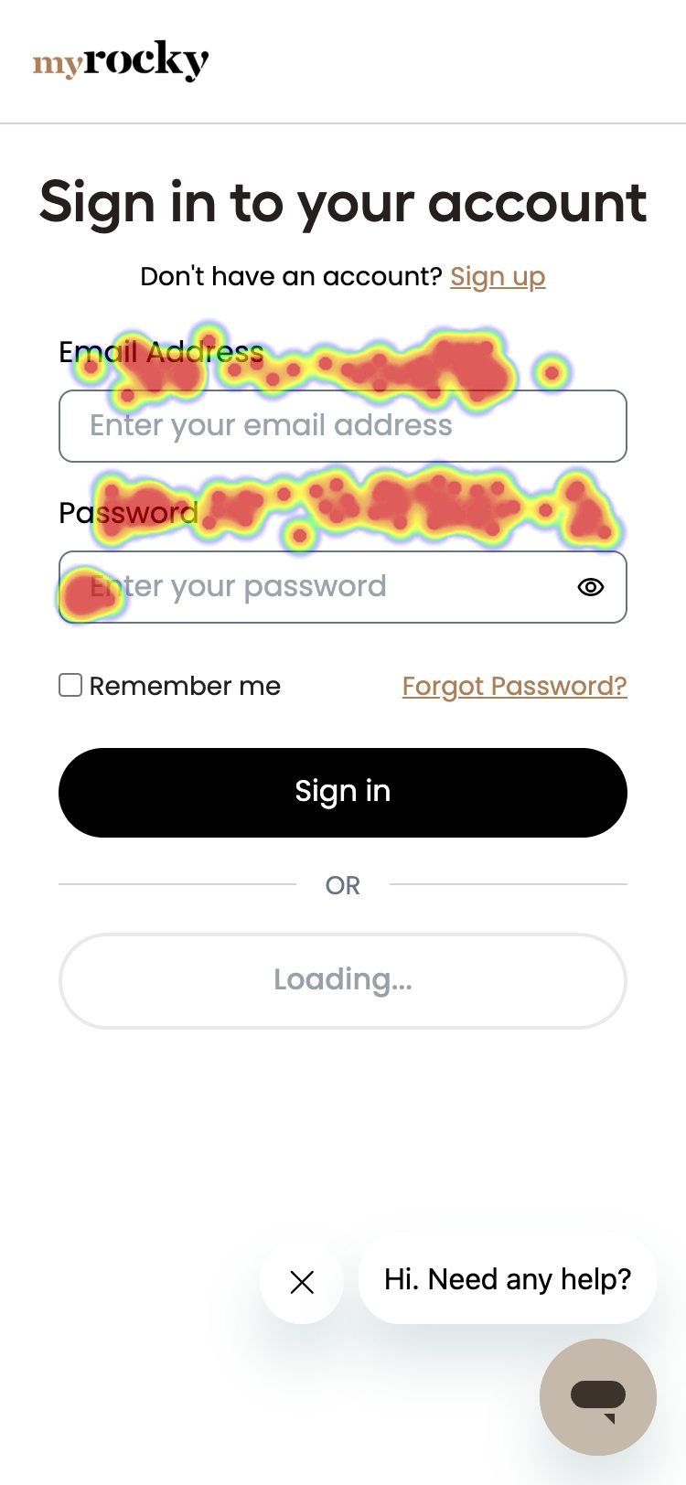 login-register heatmap