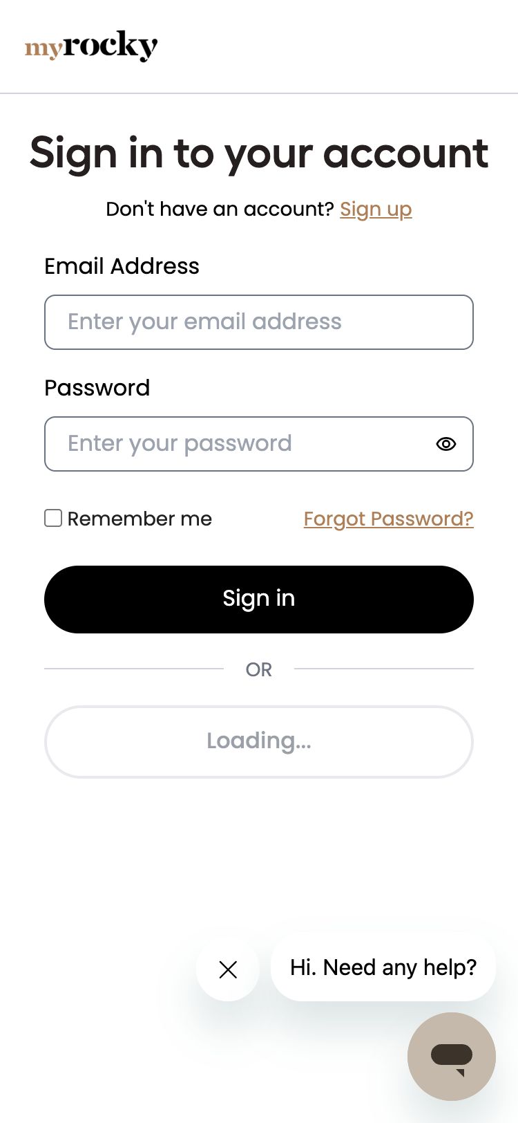 login-register mobile viewport